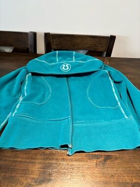lululemon athletica Teal Full-Zip Hoodie with Emblem